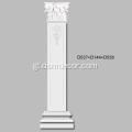 Capitel corintio romano para pilastras de PU
